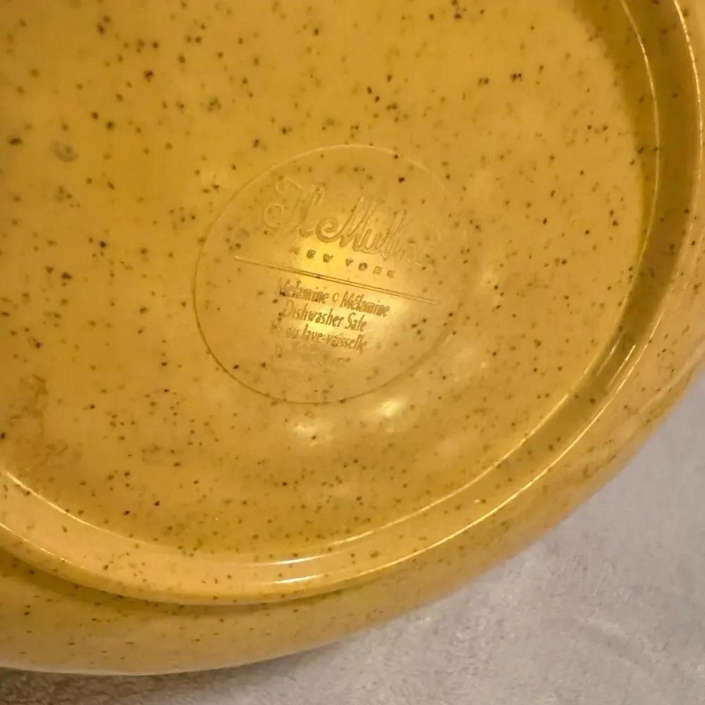 VTG Il Mulino New York Melamine Bowl Speckled Brown Cereal 8